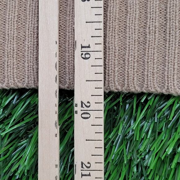 Vintage 70s Velour MOD Shirt Womens Small 17x19 Light Brown - Picture 7 of 8